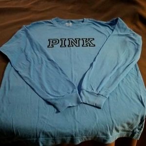Pink By Victoria Secret long sleeve tee Blue